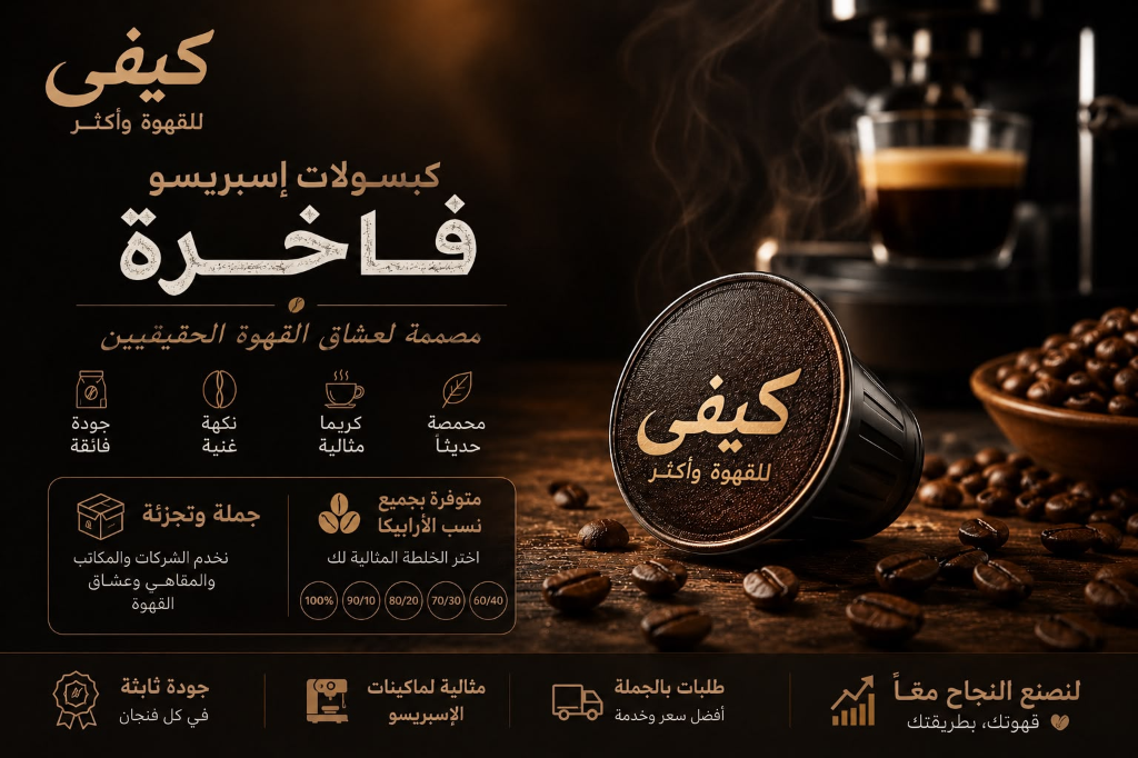 KiFi Espresso Capsules - كبسولات إسبريسو فاخرة كيفي