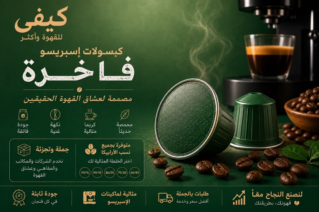 KiFi Espresso Capsules - كبسولات إسبريسو فاخرة كيفي