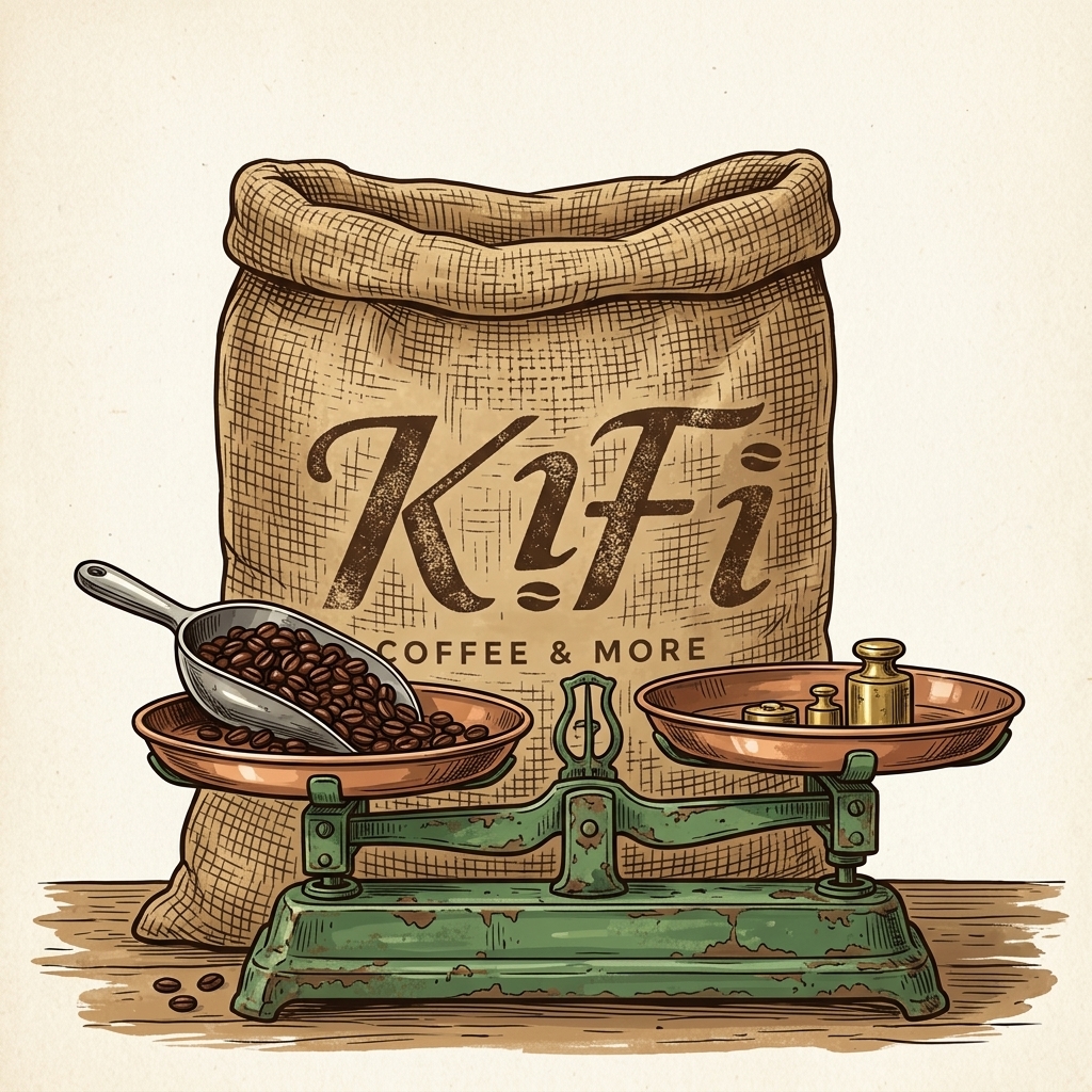 KiFi Wholesale Coffee Sack and Scale